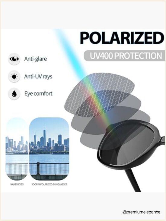 Polarized Square Acetate Sunglasses UV Protection Retro Keyhole Shades Unisex main image 2